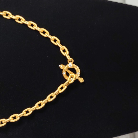 Jay Strongwater Jeanne 18k Gold Plated Toggle Necklace - Picture 3 of 8